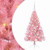 vidaXL &Aacute;rbol de Navidad Artificial Preiluminado Rosa 120 cm PVC