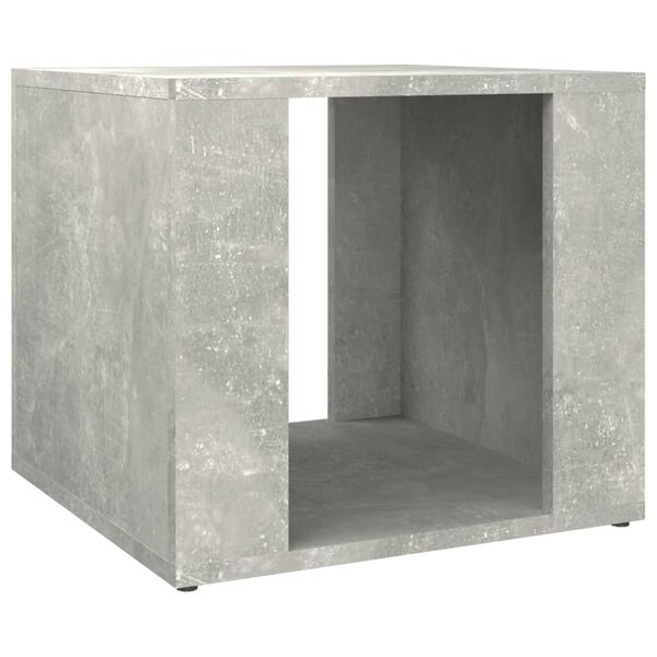 vidaXL Mesita de noche madera contrachapada gris hormig&oacute;n 41x40x36 cm