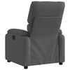vidaXL Sill&oacute;n reclinable de tela gris oscuro