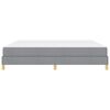 vidaXL Cama tipo Box Spring con colch&oacute;n Gris Claro 200 x 200 cm tela