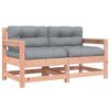 vidaXL Sillones de jard&iacute;n y cojines 2 uds madera maciza abeto Douglas