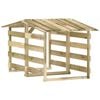 vidaXL P&eacute;rgolas con techo 2 uds madera pino impregnada 100x90x100 cm