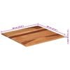 vidaXL Tablero de mesa madera maciza de acacia 15-16 mm 60x60 cm