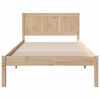 vidaXL Estructura de cama Marrón 75 x 190 cm Madera maciza de Pino