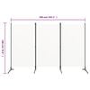 vidaXL Biombo divisor de 3 paneles tela blanco 260x180 cm