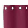 vidaXL Cortinas Opacas con Anillas 2 pcs Rojo vino 225 x 140 cm