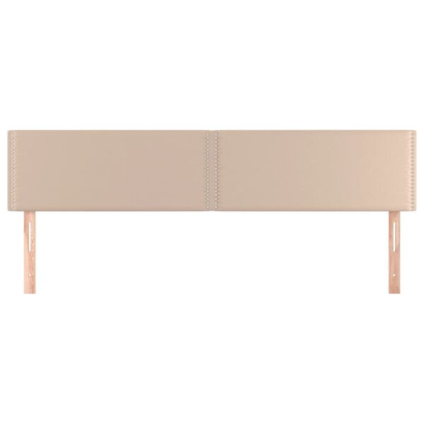 vidaXL Cabeceros capuchino 180x5x78/88 cm cuero sint&eacute;tico
