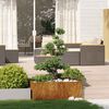 vidaXL Jardinera oxidada 100x100x40 cm acero corten