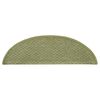 vidaXL Alfombras de pelda&ntilde;os de escalera 15 uds verde 65x21x4 cm