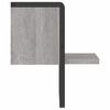 vidaXL Estante de pared con barra gris Sonoma 20x25x30 cm