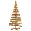 vidaXL Árboles de Navidad Marrón 120 cm Madera maciza de pino