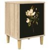 vidaXL Mesa de noche BREMEN Roble Sonoma 36 x 33 x 50 cm