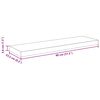 vidaXL Estantes flotantes pared 4 uds color roble MDF 80x23,5x3,8cm