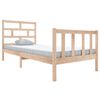 vidaXL Estructura de cama madera maciza de pino 100x200 cm