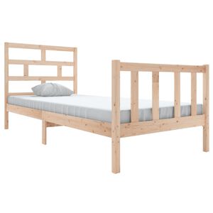 vidaXL Estructura de cama madera maciza de pino 100x200 cm