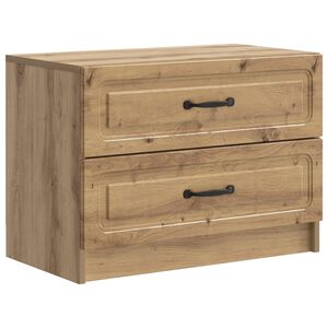 vidaXL Armario de Noche con caj&oacute;n Roble Artesanal 62 x 34,5 x 44,5 cm