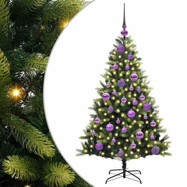 vidaXL &Aacute;rbol de Navidad Artificial Articulado 150 LEDs Verde 120 cm
