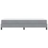 vidaXL Cama tipo Box Spring con colchón Gris Claro 90 x 190 cm tela