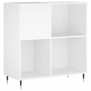 vidaXL Mueble para discos madera contrachapada blanco 84,5x38x89 cm