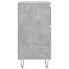 vidaXL Aparador de madera contrachapada gris hormig&oacute;n 60x35x70 cm