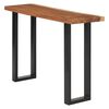 vidaXL Mesa consola de madera maciza de suar 110x35x75 cm