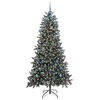 vidaXL &Aacute;rbol de Navidad artificial Verde 210 cm PVC, Pl&aacute;stico y Acero