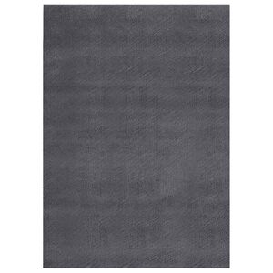vidaXL Alfombra pelo corto blando suave lavable antracita 160x230 cm