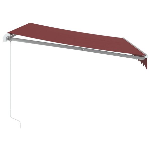 vidaXL Toldo retráctil manual burdeos 300x250 cm