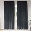 vidaXL Cortinas opacas 2 pcs Gris oscuro 140 x 225 cm Terciopelo