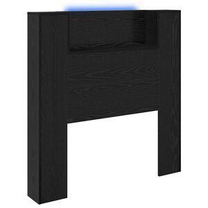 vidaXL Cabecero Roble Negro Madera de ingenier&iacute;a