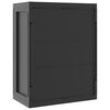 vidaXL Armario de almacenaje exterior PP negro 65x37x85 cm