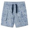 Pantalones cortos infantiles con cord&oacute;n azul oscuro 116