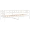 vidaXL Sof&aacute; cama sin colch&oacute;n madera maciza de pino blanco 90x200 cm