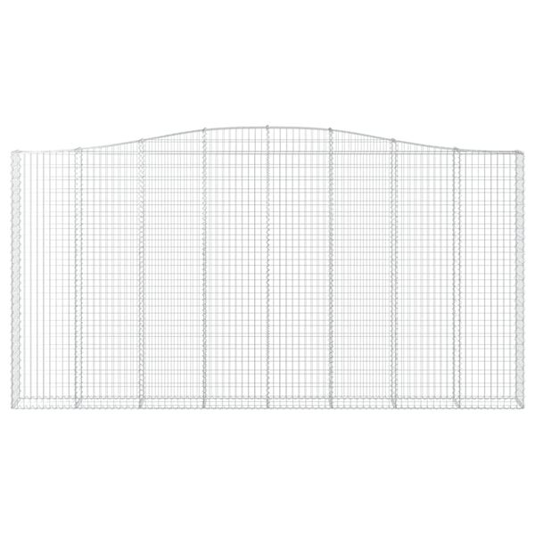 vidaXL Cestas de gaviones 5 uds forma de arco hierro 400x30x200/220 cm