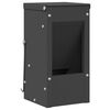 vidaXL Comedero para Conejos Negro 12,5 x 12,5 x 25 cm 1,5 kg