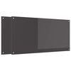vidaXL Salpicadero de cocina 2 pcs Gris oscuro 120 x 60 cm