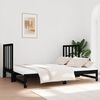 vidaXL Sof&aacute; cama extra&iacute;ble sin colch&oacute;n negro 2x(90x190) cm