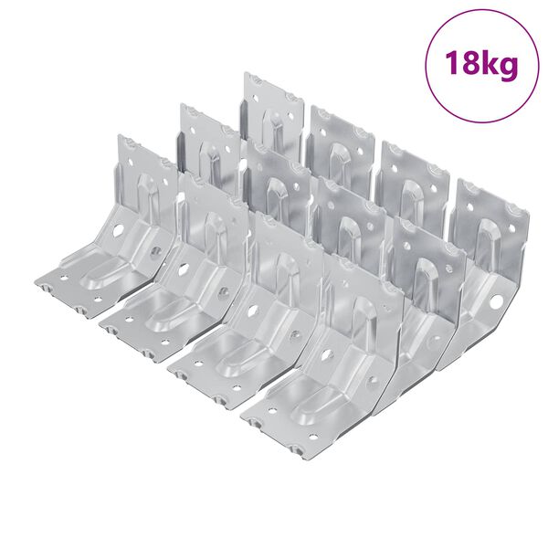 vidaXL Soporte 212 pcs Recubierto de zinc 106 x 55 x 1,5mm Acero