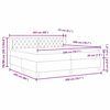 vidaXL Cama tipo Box Spring con colch&oacute;n Rosa 200 x 200 cm Terciopelo