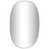 vidaXL Espejo de pared plateado 80x50 cm
