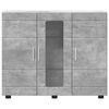 vidaXL Armario de Madera Gris Concreto 88,5 x 30,5 x 73 cm