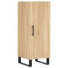 vidaXL Aparador de madera contrachapada roble Sonoma 34,5x34x180 cm