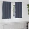 vidaXL Cortinas Opacas con Anillas 2 pcs Antracita 140 x 140 cm