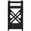 vidaXL Soporte de impresora 2 niveles negro 40x20x40 cm