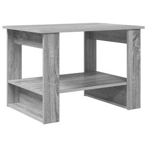 vidaXL Mesa de Caf&eacute; Gris Sonoma 72 x 50 x 50 cm Madera de ingenier&iacute;a