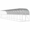 vidaXL Gallinero Contra Pared Plateado 600 x 150 x 215 cm