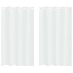 vidaXL Cortina de Voil&eacute; 2 uds. 175 x 140 cm Poli&eacute;ster