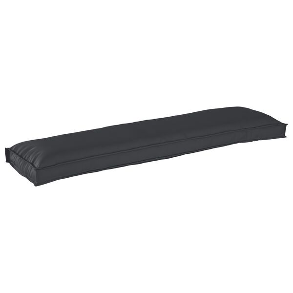 vidaXL Juego de Cojines para Palets 2 pcs Negro 150 x 40 x 8 cm