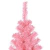 vidaXL &Aacute;rbol de Navidad con 300 LED con soporte Rosa 210 cm PVC