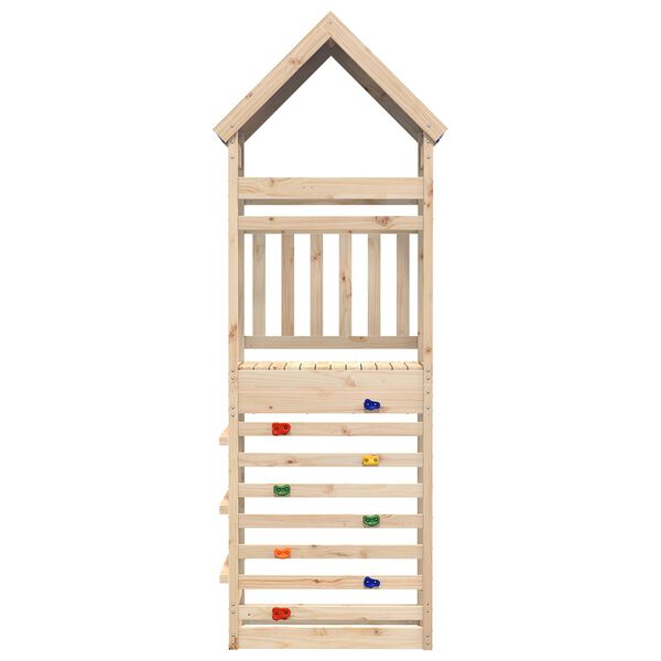 vidaXL Torre de Juego Marr&oacute;n 52,5 x 85 x 265 cm Madera de pino macizo